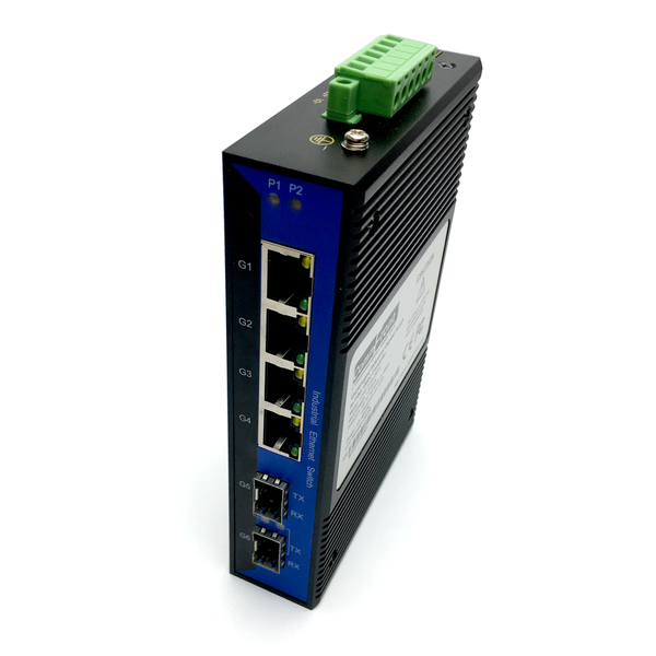 6-Port Unmanaged Gigabit Ethernet Switch / Daisy-Chain and Star Fiber –  CommFront