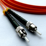 10ft (3m) LSZH Fiber Optic Cable - MM / ST-LC